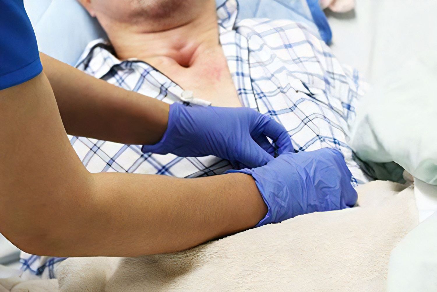 看護師によるケアの様子